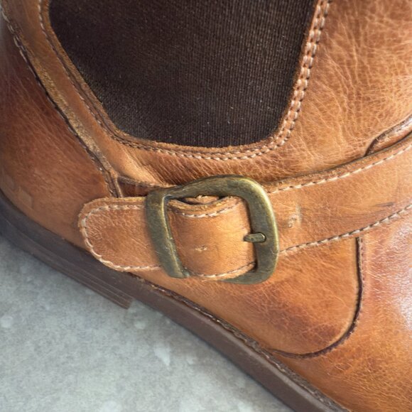 BED|STÜ Brown Leather Buckle Ankle Men's Boots – Size 8 - Picture 13 of 15